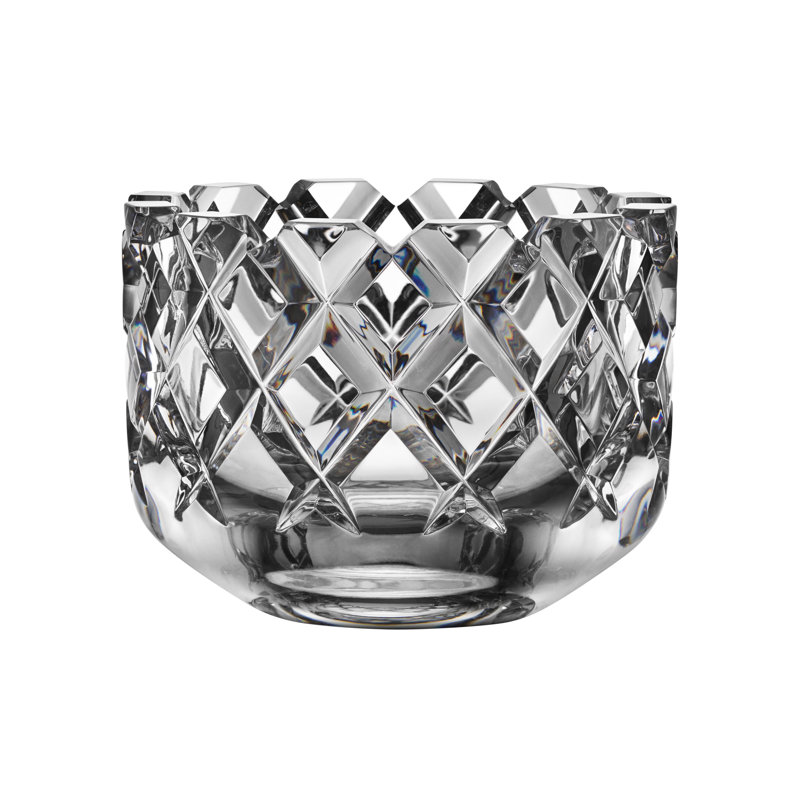 Bol décoratif Sofiero en cristal transparent, Moyen (H 4,33 po x l 6,1 po x P 6,1 po)