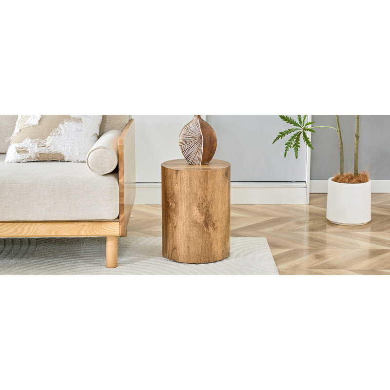 Tables basses compactes et de cocktail, table cylindrique moderne en bois MDF pour la maison