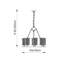 Ravens 6 - Light Waggon Wheel Chandelier