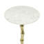 Table d'appoint moderne moderne, table de bout avec base en aluminium pour salon, chambre à coucher