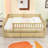 Wood Daybed with Twin Trundle and Guardrails-537538286-537538288