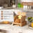 Bread Slicer Bamboo Wood With Crumb Tray Adjustable Bread Slicing Guide Foldable Compact Cutting Board Easily Cut Homemade Cake Bread