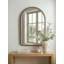 Miroir arqué en bois deux tons
