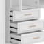 Armoire penderie avec 3 tiroirs à DEL