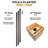 Jullisa Wood Planter Box with Extendable Metal Light Pole Set -934334674