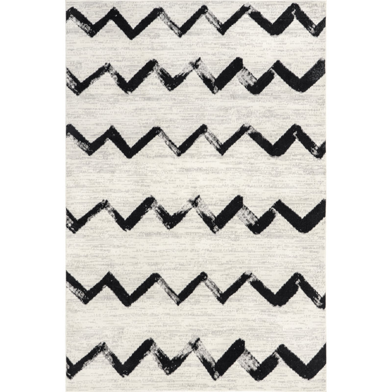 Hilmar Ivory Area Rug, Rectangle 4' x 6'