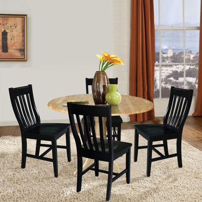 Gerga Drop Leaf Solid Wood Dining Set