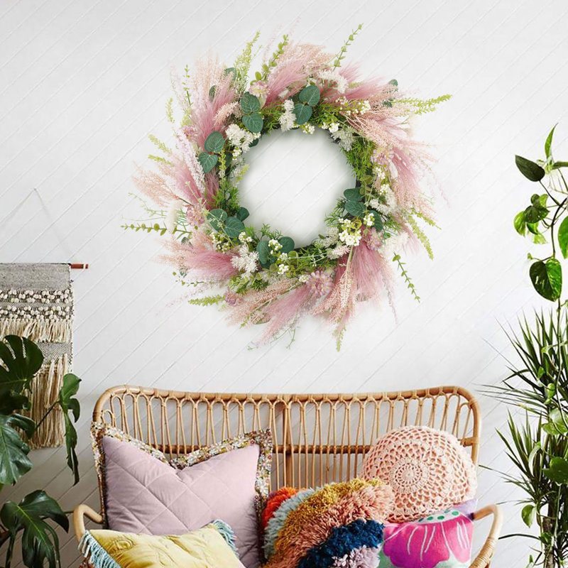 Couronne de fleurs artificielles 22 po Gassville