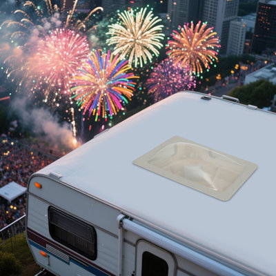 UV-Resistant PC Skylight For Rvs & Campers Direct Replacement With Smoky Tint
