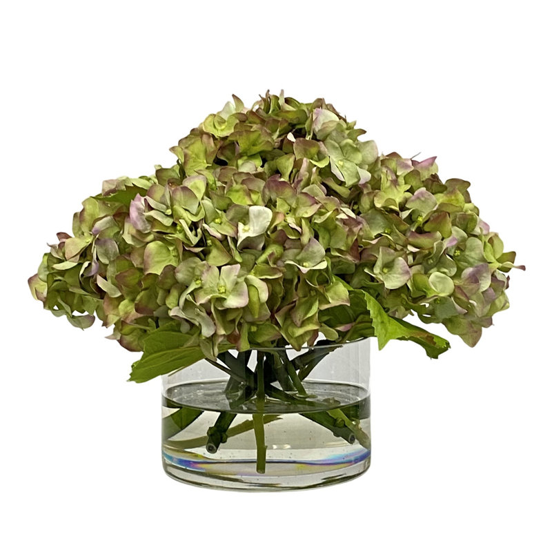 HYDRANGEA IN CYLINDER, Green