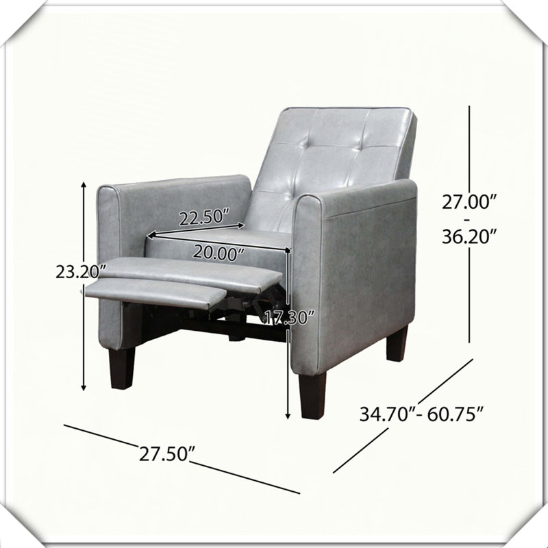Fauteuil inclinable manuel manuel Confortable Élégant Durable Pratique Polyvalent