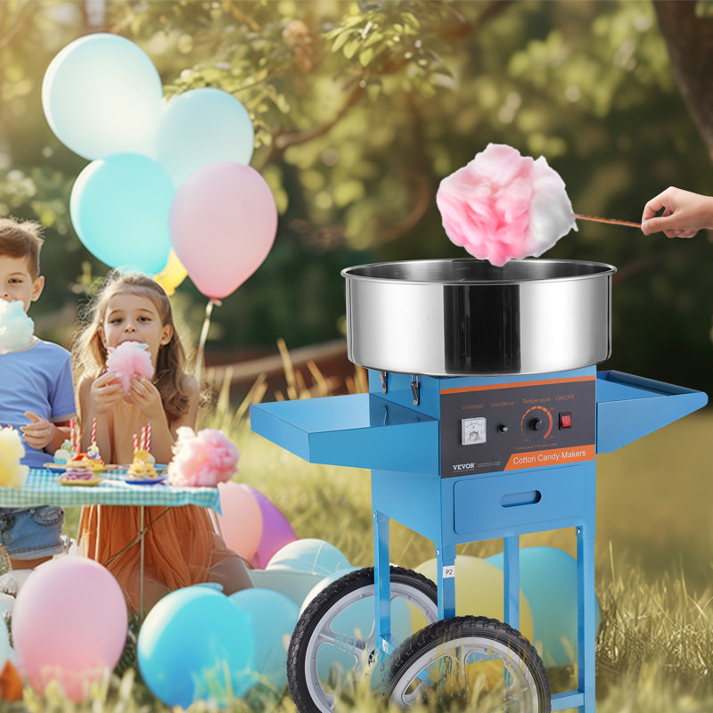 VEVOR Cotton Candy Machine, Blue/Black