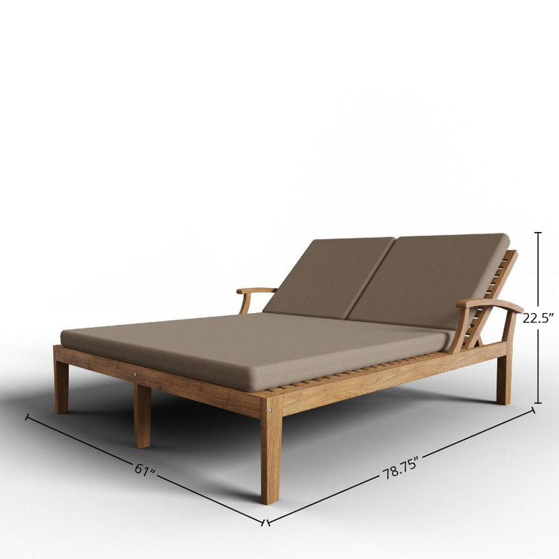 Outdoor Chaise Lounge, Canvas Regatta Sunbrella® Canvas