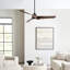 Visual Comfort Fan Touro Smart 60 LED Indoor Ceiling Fan with Threaded Downrod, Dark Walnut ABS blades and Handheld Remote-51586979-51586978