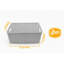 Organisateur de panier de rangement en plastique de style rotin YBM Home, H 15,25 po x l 10 po x P 7,5 po-53161970-53216469