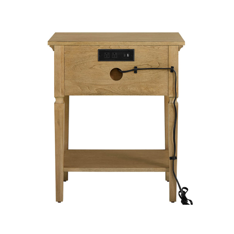 Birchaven 1 Drawer Nightstand, Brindle