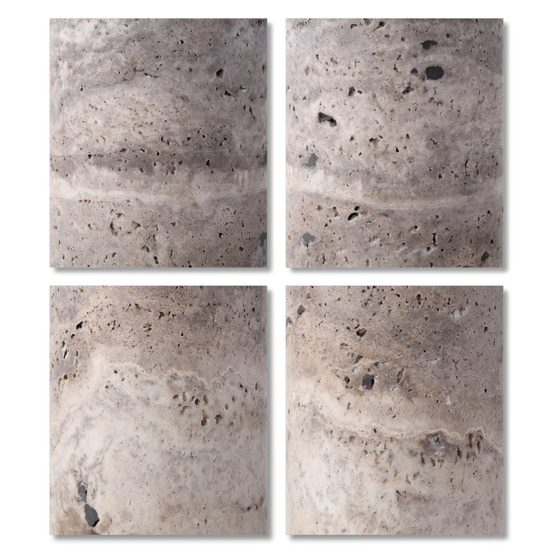 Ansonia Tunbridge Marble Table Lamp, Travertine