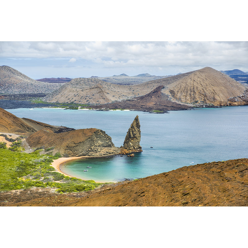 Vue aérienne de Pinnacle Rock par Guenterguni, H 20 po x l 30 po