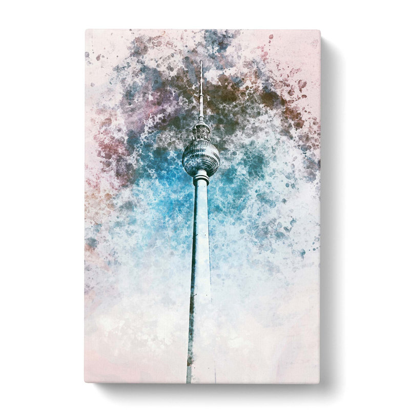 Alexanderplatz In Berlin In Abstract - Wrapped Canvas Print, 60cm H x 40cm W x 3cm D