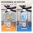 42 Inch Low Profile Ceiling Fan With Light And Remote Control, Flush Mount, Reversible,  Dimmable, Quiet, Black Small Ceiling Fan For Bedroom Indoor/Outdoor Use