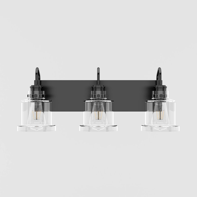 Beaupre 3 - Light Dimmable Vanity Light, Matte Black