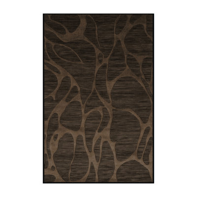 Tapis abstrait lavable à la machine