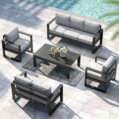 Standalone Product 7 - Person Patio Conversation Set with Cushions