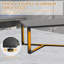 Outdoor Patio Metal Black Large Coffee Tables
