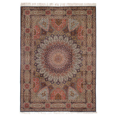 One-of-a-Kind Rectangle 8'2" x 11'4" Hand Knotted Area Rug