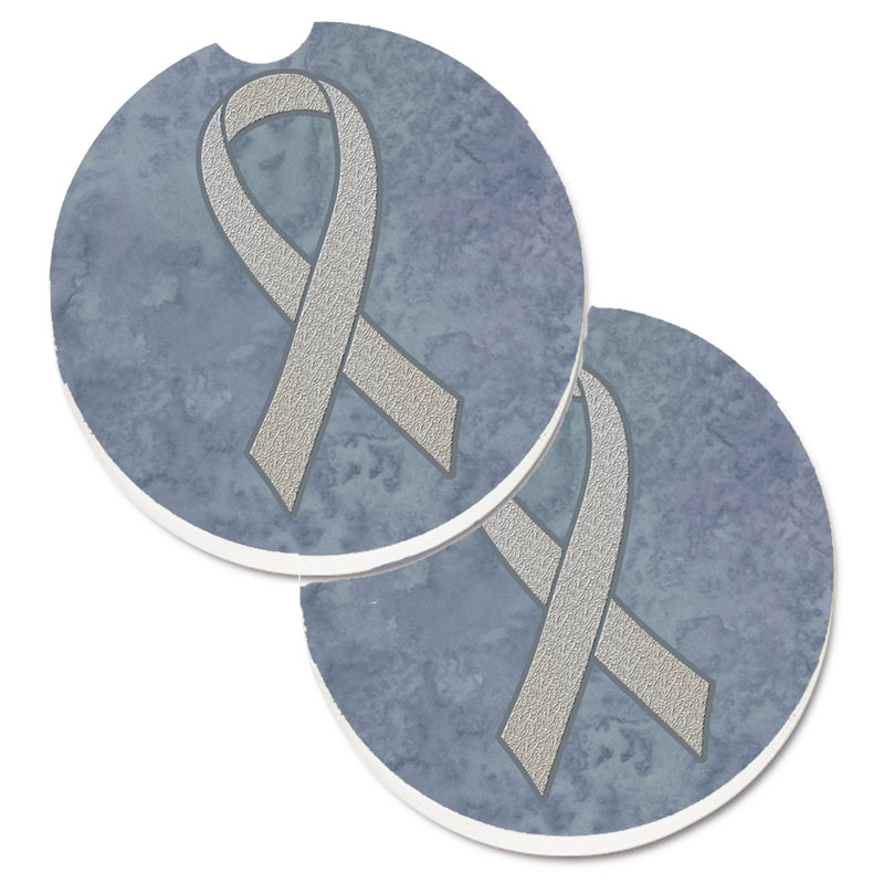 Sous-verre Ribbon for All, Gris clair