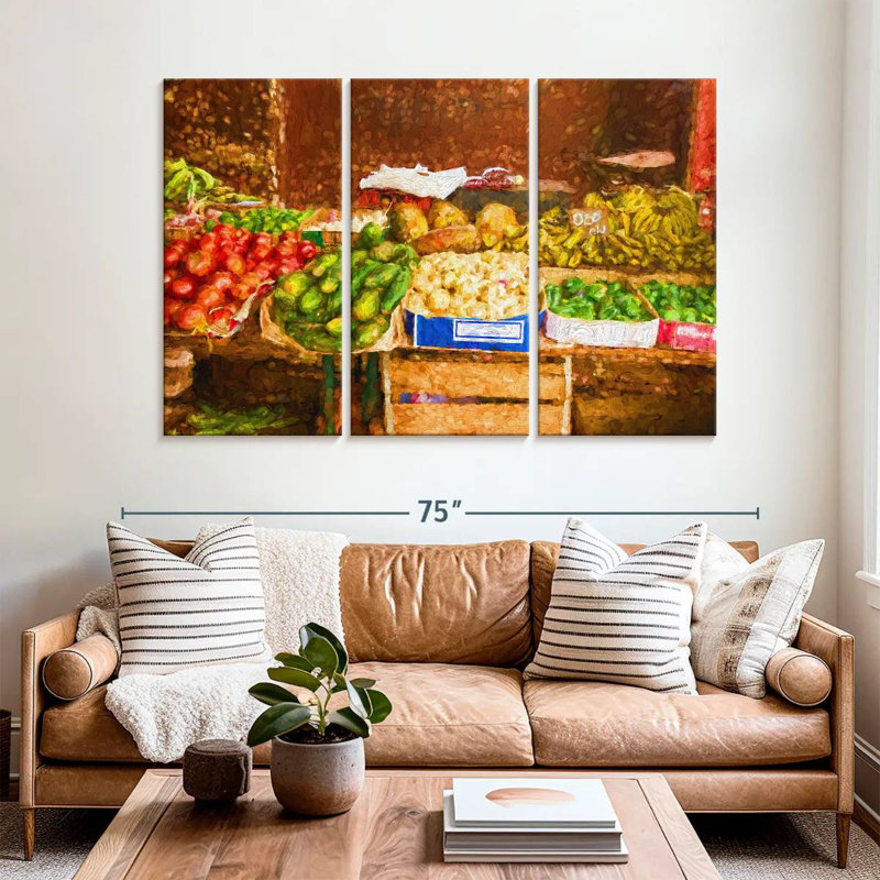Yarlin, fruits et légumes, H 42 po x l 65 po