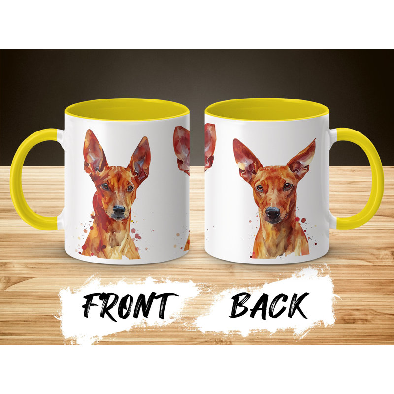 Ceramic Coffee Mug, 2, Yellow