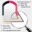Miroir mural en métal Blakc And Pink-113749923