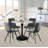 Sevinc Round Unfinished Glass Top Metal Base Dining Table-317361750-317361749