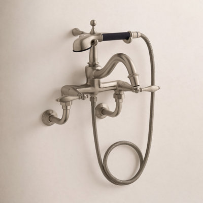 Finial Wall-Mounted Clawfoot Tub Faucet