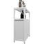 White Pantry Cabinet For Bathroom & Living Room - Versatile Storage Knickknacks