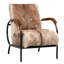 Laney Goat Hide Upholstered Occasional Chair