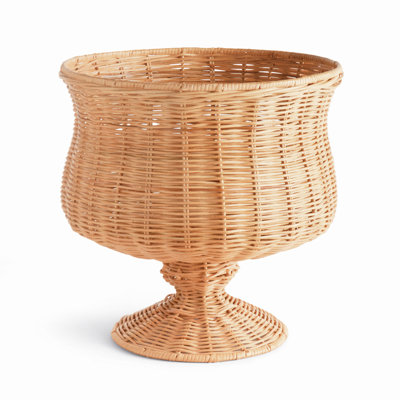Classique Urn Lesles Rattan Woven Footed Wide in Natural