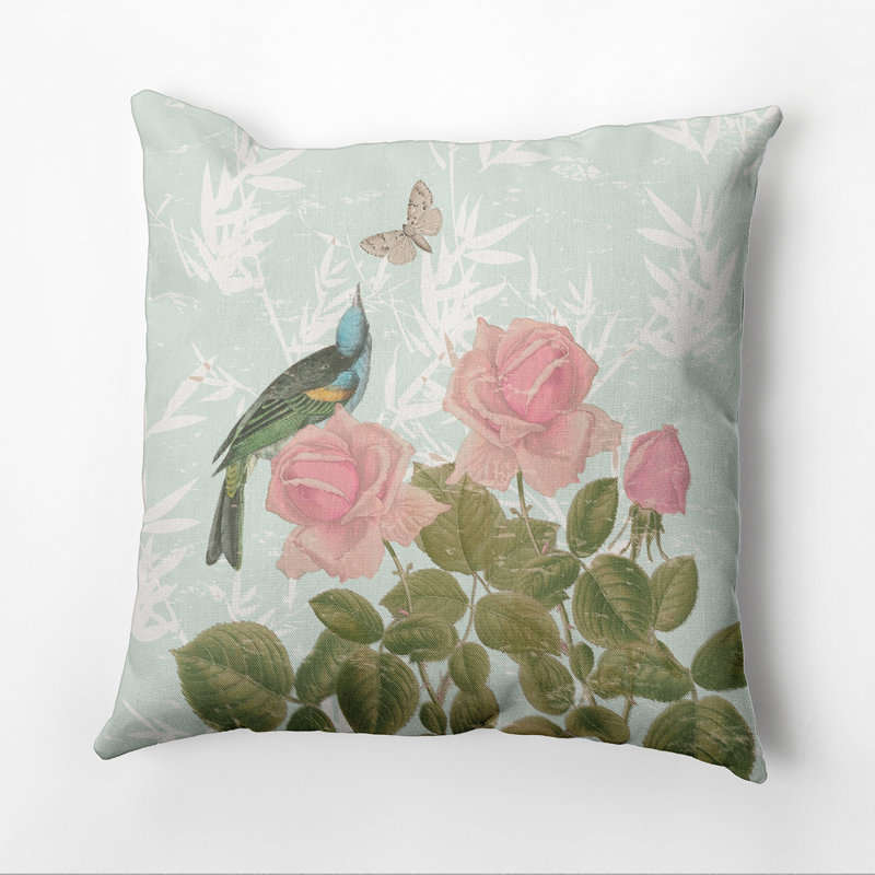 Housse et insert d'oreiller carré, H 16 po x l 16 po, Turquoise