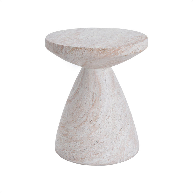Outdoor/Indoor Lightweight Concrete Side Table
