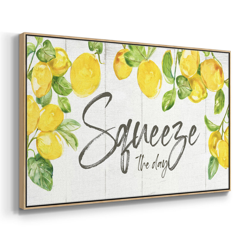 " Lemon Squeeze ", 27" H x 41" W x 2" D, Natural