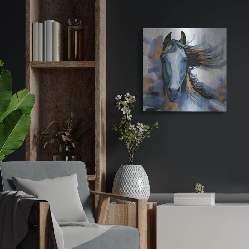 «Wild Blues» par Louise Montillio, H 24 po x l 24 po