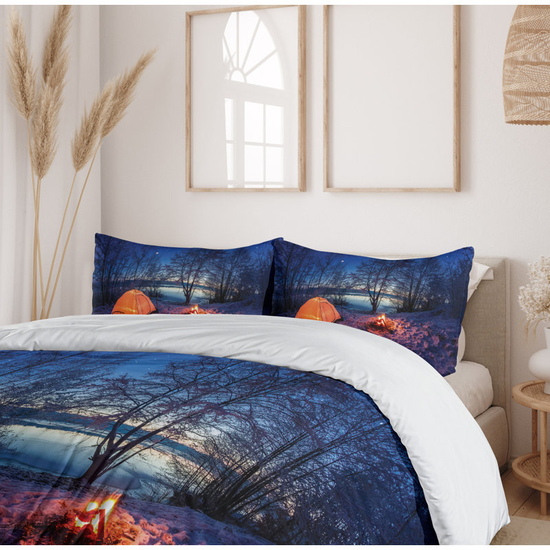 Forest Rustic Polyester Duvet Cover, King Duvet Cover