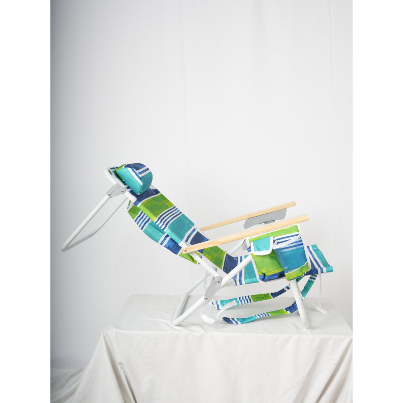 2 PCS sac à dos chaises de plage sac à dos chaises de plage pour adultes chaise 5 positions