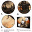 Roue bouddhique beige orange de la vie - impressions murales spirituelles-2081305752-2081306477