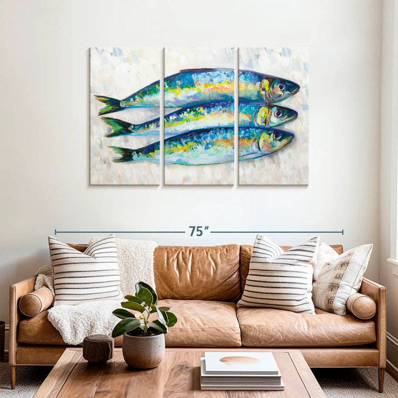Yarlin Fish Trio, 36" H x 57" W
