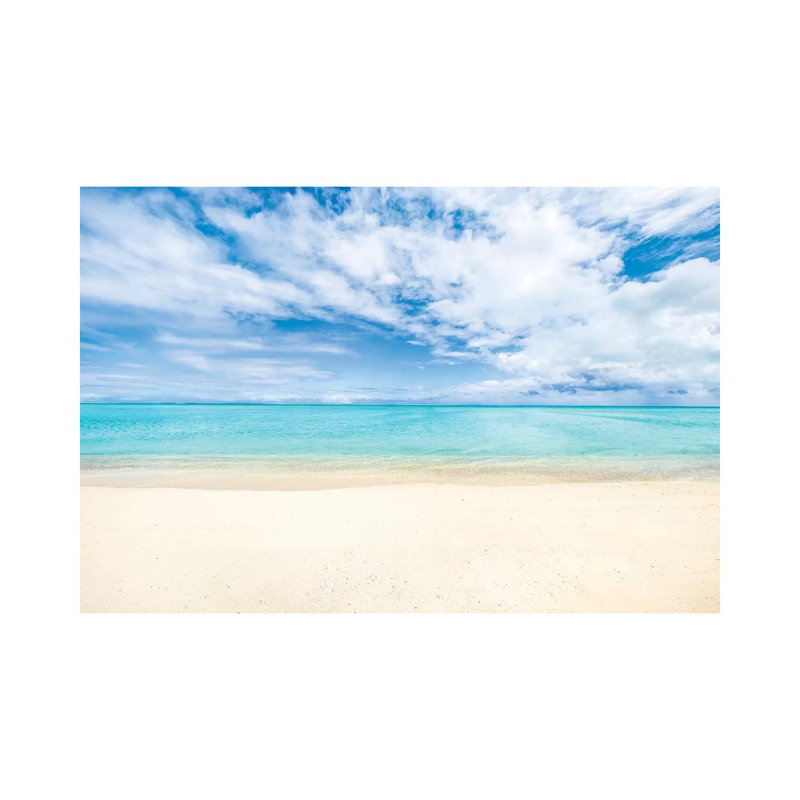 White Sandy Beach On Bora Bora by Jan Becke - Wrapped Canvas Gallery-Wrapped Canvas Giclée, 20.32cm H x 30.48cm W x 1.905cm D
