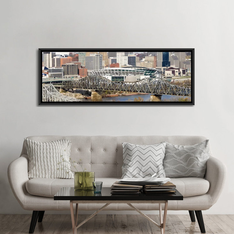 « paul brown stadium, cincinnati, hamilton county, ohio », reproduction de photo sur toile, H 12 po x l 36 po x P 1,5 po