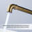 Brushed Gold Wall Mount Bathroom Faucet, Single Wheel Handle with Rough-In Valve Included, Industrial Vanity Sink Faucet-69526461
