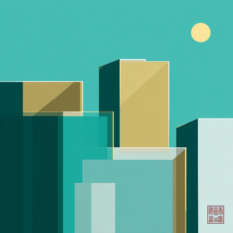 Art urbain sur toile City in Sunlight, L 30 po x H 30 po x P 1,5 po